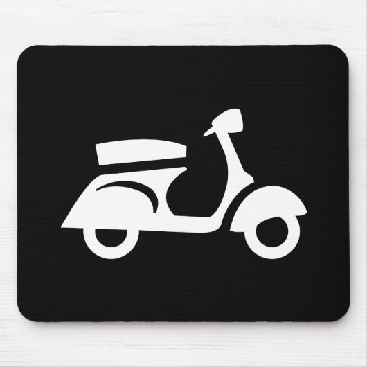 Scooter Pictogram Mousepad Muismat (Voorkant)