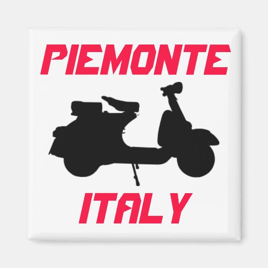 Scooter, Piemonte, Italië Magneet (Voorkant)