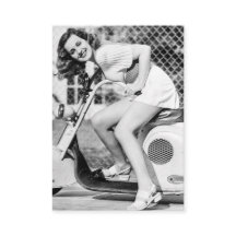 scooter Pinup Miniskirt Legs