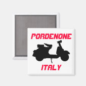 Scooter, Pordenone, Italië Magneet (Voorkant / Achterkant)