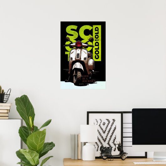 Scooter Poster (Thuiskantoor)