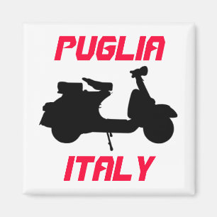 Scooter, Puglia, Italië Magneet