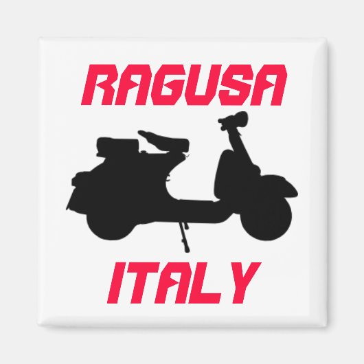 Scooter, Ragusa, Italië Magneet (Voorkant)