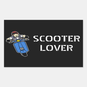 Scooter Rechthoekige Sticker