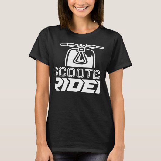 Scooter Rider Driving Saying Moped Driver T-shirt (Voorkant)