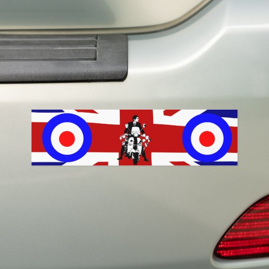 Scooter Rider op Target UJ Bumpersticker (Op auto)