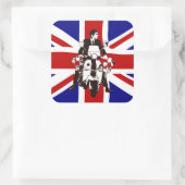 Scooter Rider UJ 2 vierkante stickers (Tas)