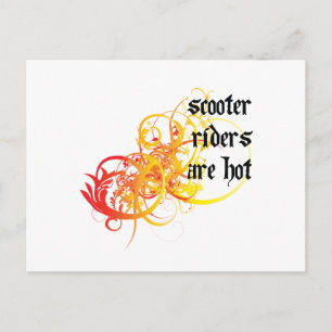 Scooter Riders zijn heet Briefkaart