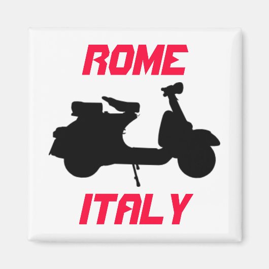 Scooter, Rome, Italië Magneet (Voorkant)