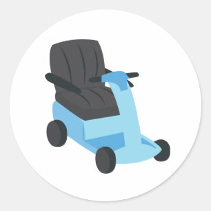 Scooter Ronde Sticker