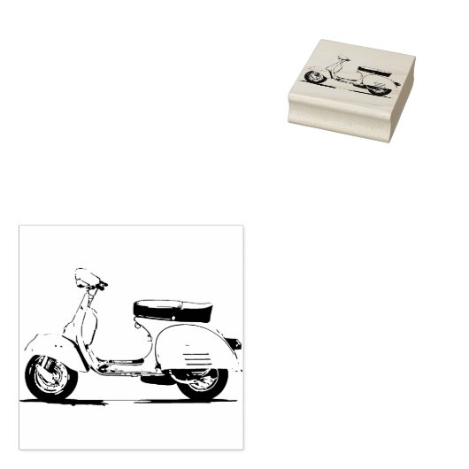 Scooter Rubberstempel (Gestempeld)