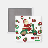Scooter Santa Magnet (Voorkant / Achterkant)