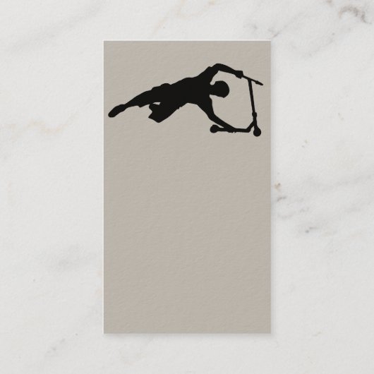 Scooter Scooting Fitness Visitekaartje (Achterkant)