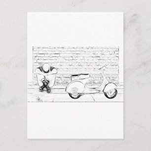 Scooter Skin Briefkaart