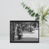 Scooter South Street BW Briefkaart (Staand voorkant)