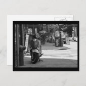 Scooter South Street BW Briefkaart (Voorkant / Achterkant)