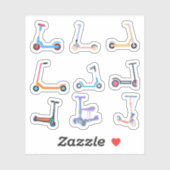 Scooter-Stickers Sticker (Vel)