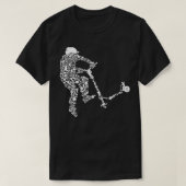 Scooter Stunt Retro Style Scooter Gift for Boys & T-shirt (Design voorkant)