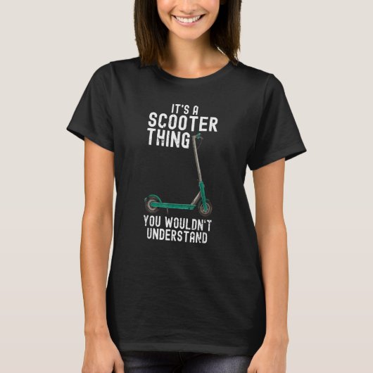 Scooter Stunt Scouter E Scooter Off Road Electric  T-shirt (Voorkant)