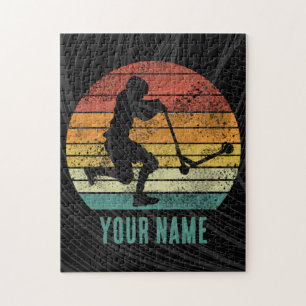 Scooter  Sunset Retro E-Scooter Design Legpuzzel