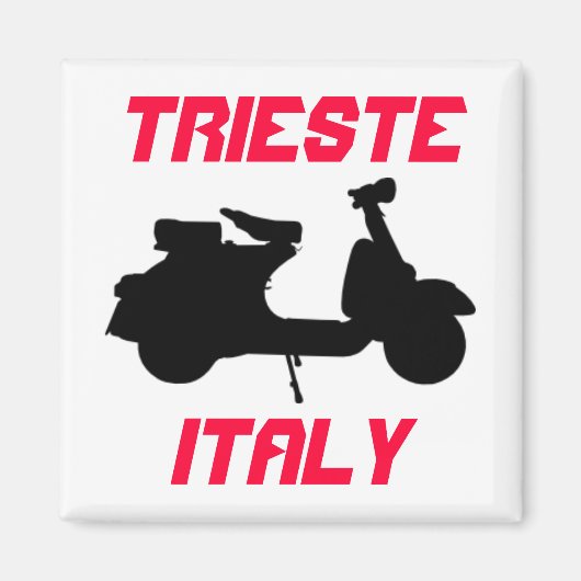 Scooter, Triëst, Italië Magneet (Voorkant)