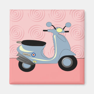 Scooter Trio Roze Magnet