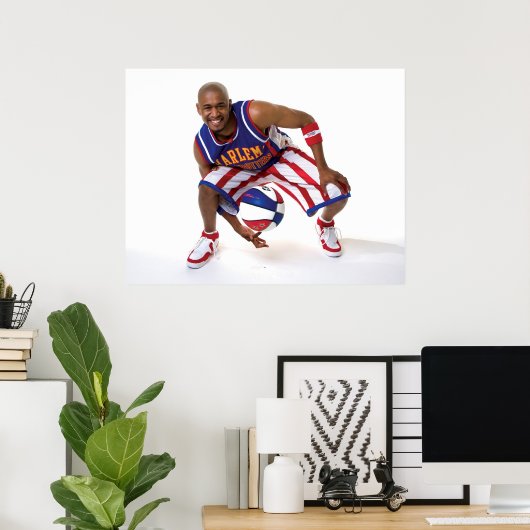 Scooter tussen de benen poster (Thuiskantoor)