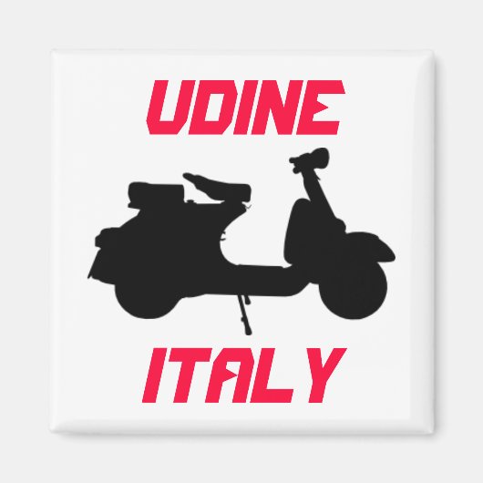 Scooter, Udine, Italië Magneet (Voorkant)