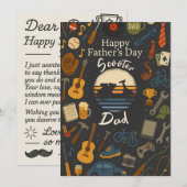  scooter vader vaders dag cadeau Kaarten cyclus (Voorkant / Achterkant)