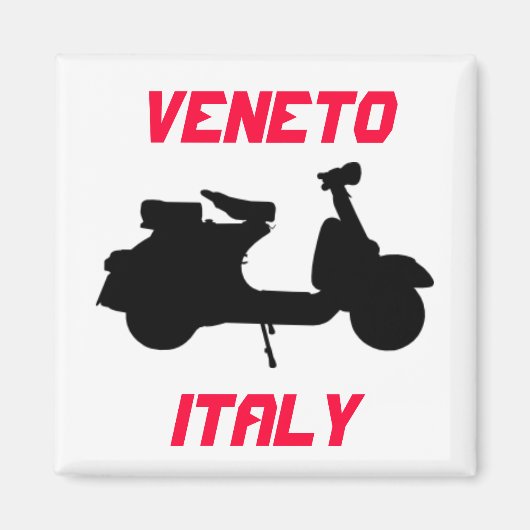 Scooter, Veneto, Italië Magneet (Voorkant)