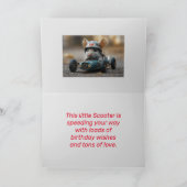 SCOOTER VERJAARDAG KAART (Binnen)