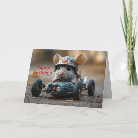 SCOOTER VERJAARDAG KAART (Voorkant)