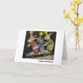 scooter-verjaardagskaart kaart (Gele Bloem)