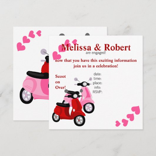 Scooter voor twee! kaart (Voorkant / Achterkant)