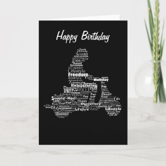 Scooter woord collage wenskaart kaart