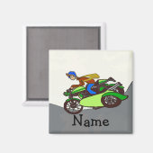 Scooter, zijspan, naam toevoegen magneet (Voorkant / Achterkant)