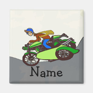 Scooter, zijspan, naam toevoegen magneet