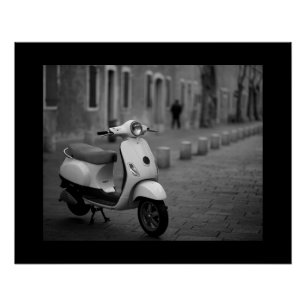  scooter   Zwart + Wit   New York Poster