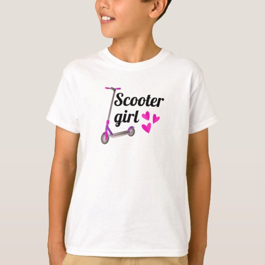 scootercadeaus voor meisjes | Scooterscooter T-shirt (Voorkant)