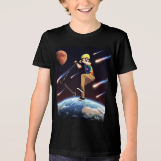 Scooterend Naar De Sterren - Scooterrijder In De R Tri-Blend Shirt