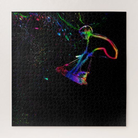 Scootering in de ruimte - Scooter Boy Legpuzzel (Verticaal)