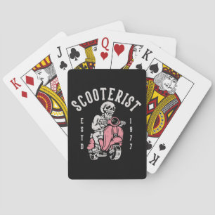 scooterist uw tagline hier pokerkaarten