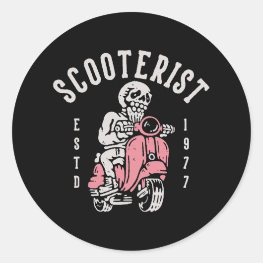 scooterist uw tagline hier ronde sticker (Voorkant)
