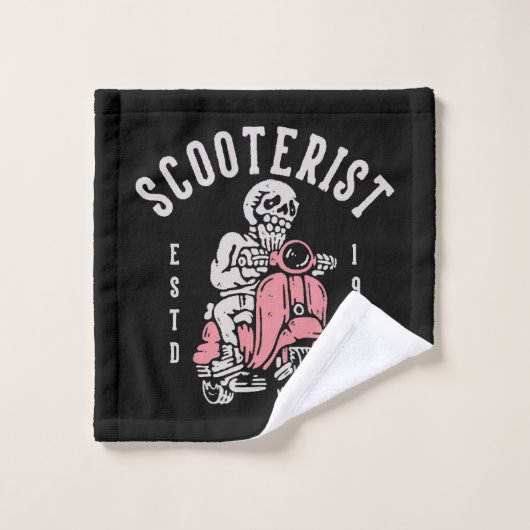scooterist uw tagline hier washandje (Wasdoekje)