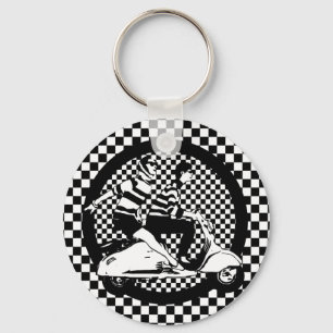 scooterkoppels resterstijl sleutelhanger