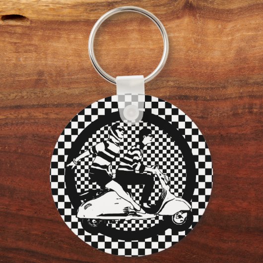 scooterkoppels resterstijl sleutelhanger (Voorkant)