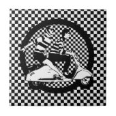 scooterkoppels resterstijl tegeltje (Voorkant)