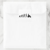 scooterrijder vierkante sticker (Tas)