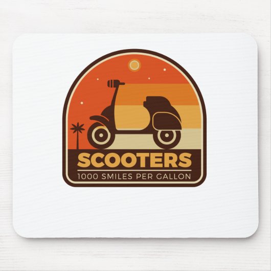 Scooters 1000 glimlach per Gallon Muismat (Voorkant)