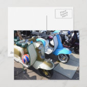 Scooters bij een vergadering briefkaart (Voorkant / Achterkant)